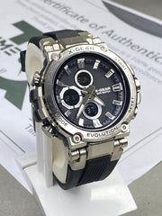 X GEAR-3897 Dual Time (Analog & Digital) Round Dial Sports Watch for Men