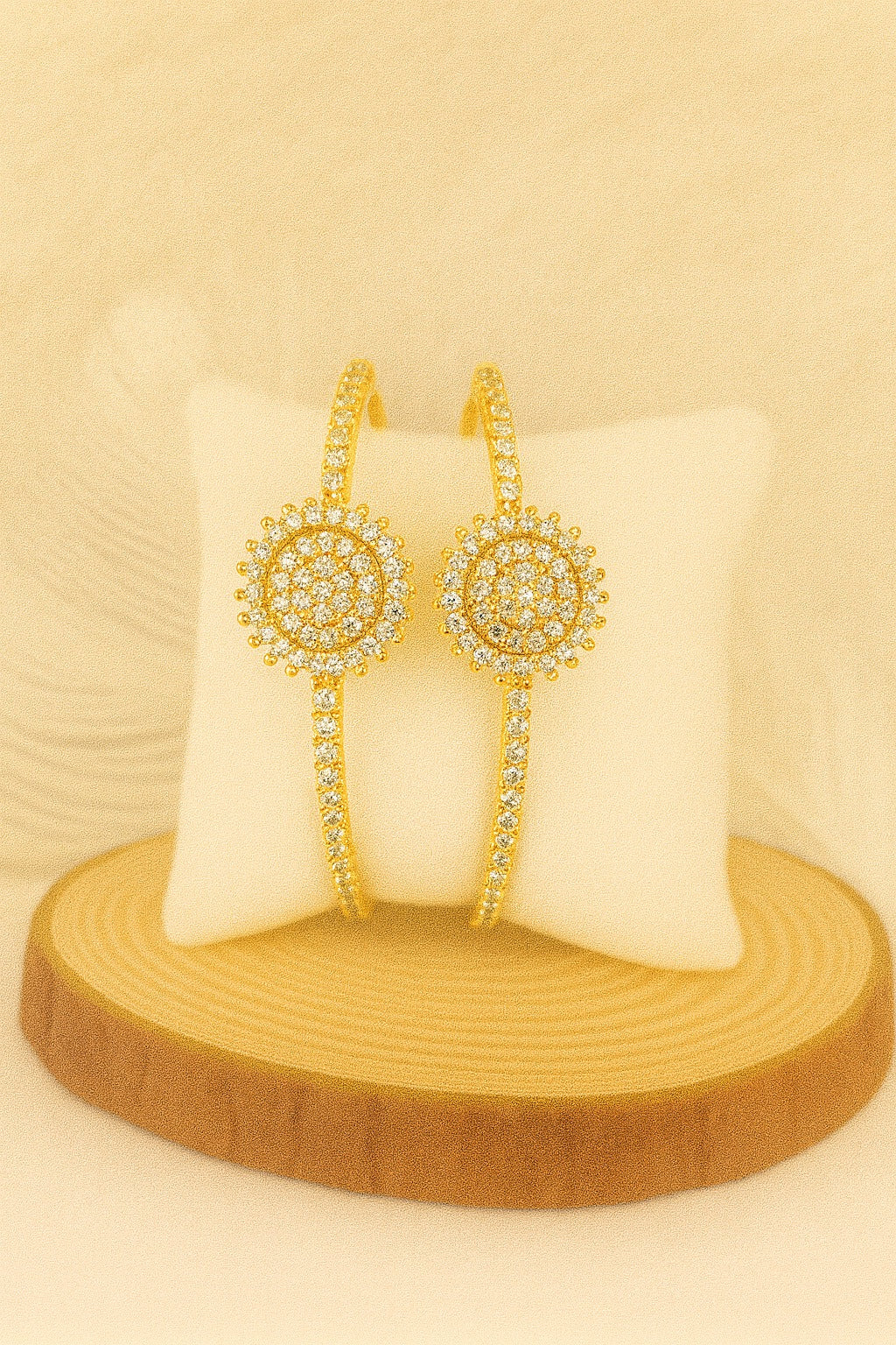 Adjustable Adult Bangle-105 (White)