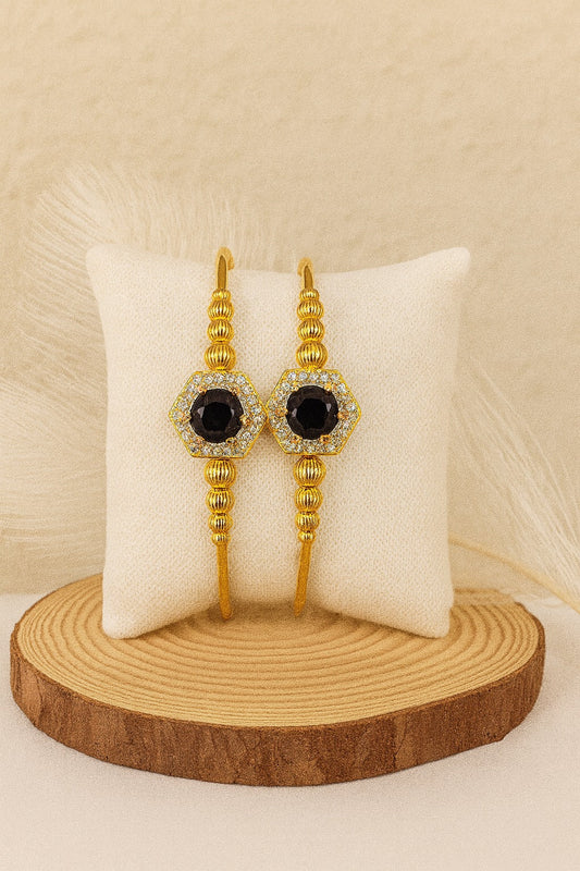 Adjustable Adult Bangle-95 (Black)