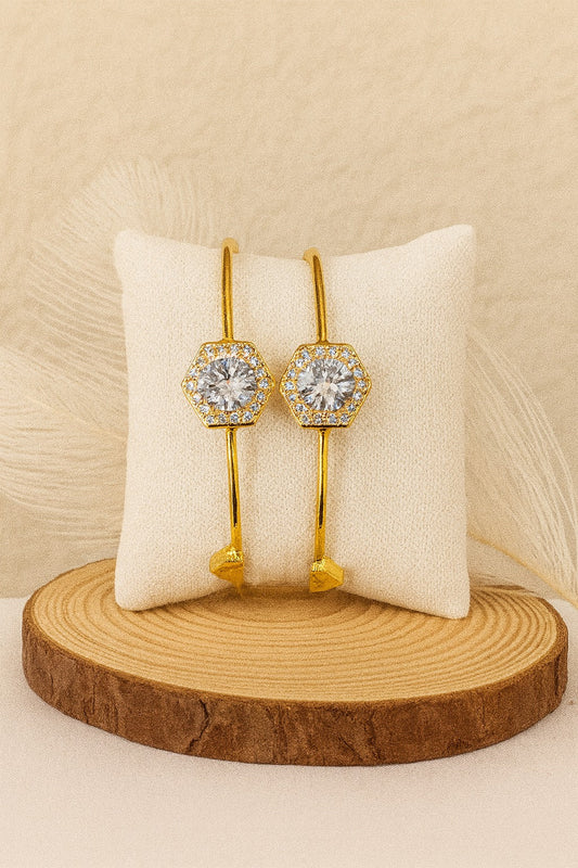 Adjustable Adult Bangle-95 (White)